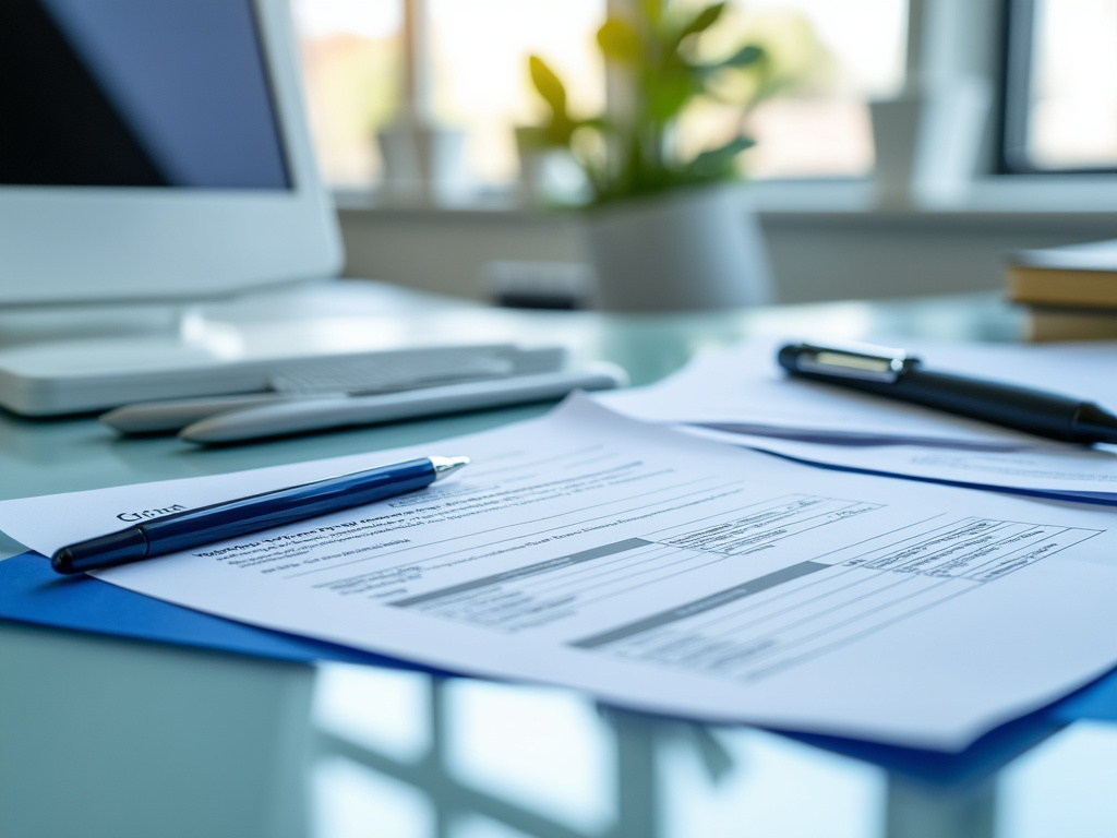 Documents administratifs médicaux préparés pour consultation
