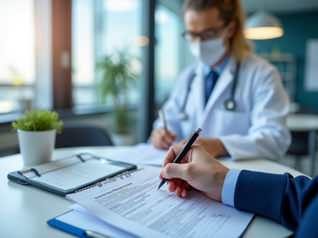 Signature d’un formulaire de changement de médecin traitant