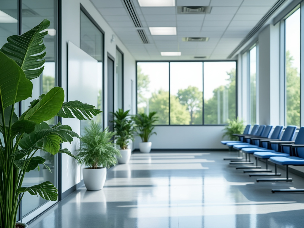 Salle d'attente d'un cabinet médical en France