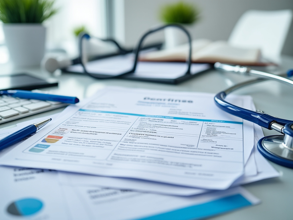 Documents patients et carte vitale pour consultation médicale
