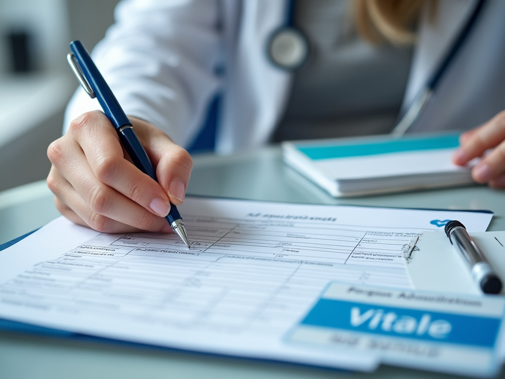 Préparation de documents administratifs santé