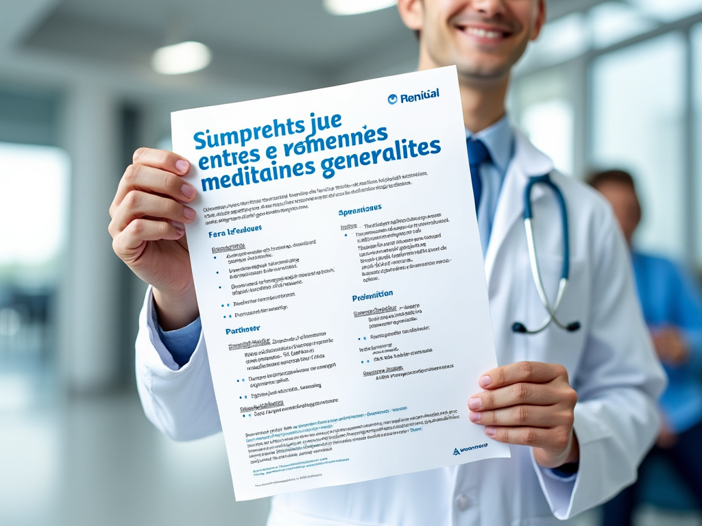 Affiche explicative sur tarifs et remboursements des médecins généralistes