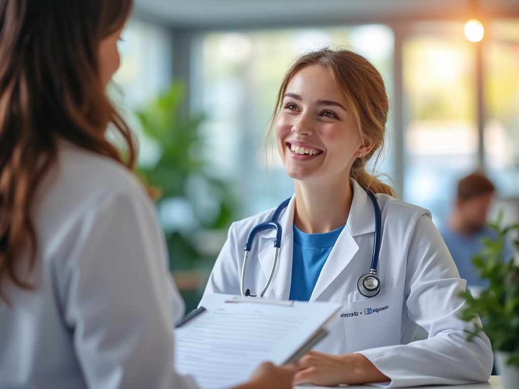 Accueil patient dans un cabinet médical