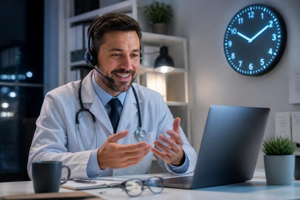 consultations médicales en ligne gratuites 24h/24 pour un accès rapide et sécurisé à un médecin à tout moment, où que vous soyez.