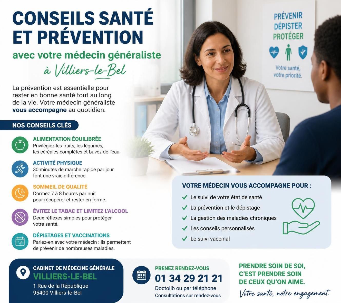 découvrez notre guide complet des médecins généralistes à villiers-le-bel, avec des services détaillés et des conseils santé pour votre bien-être au quotidien.