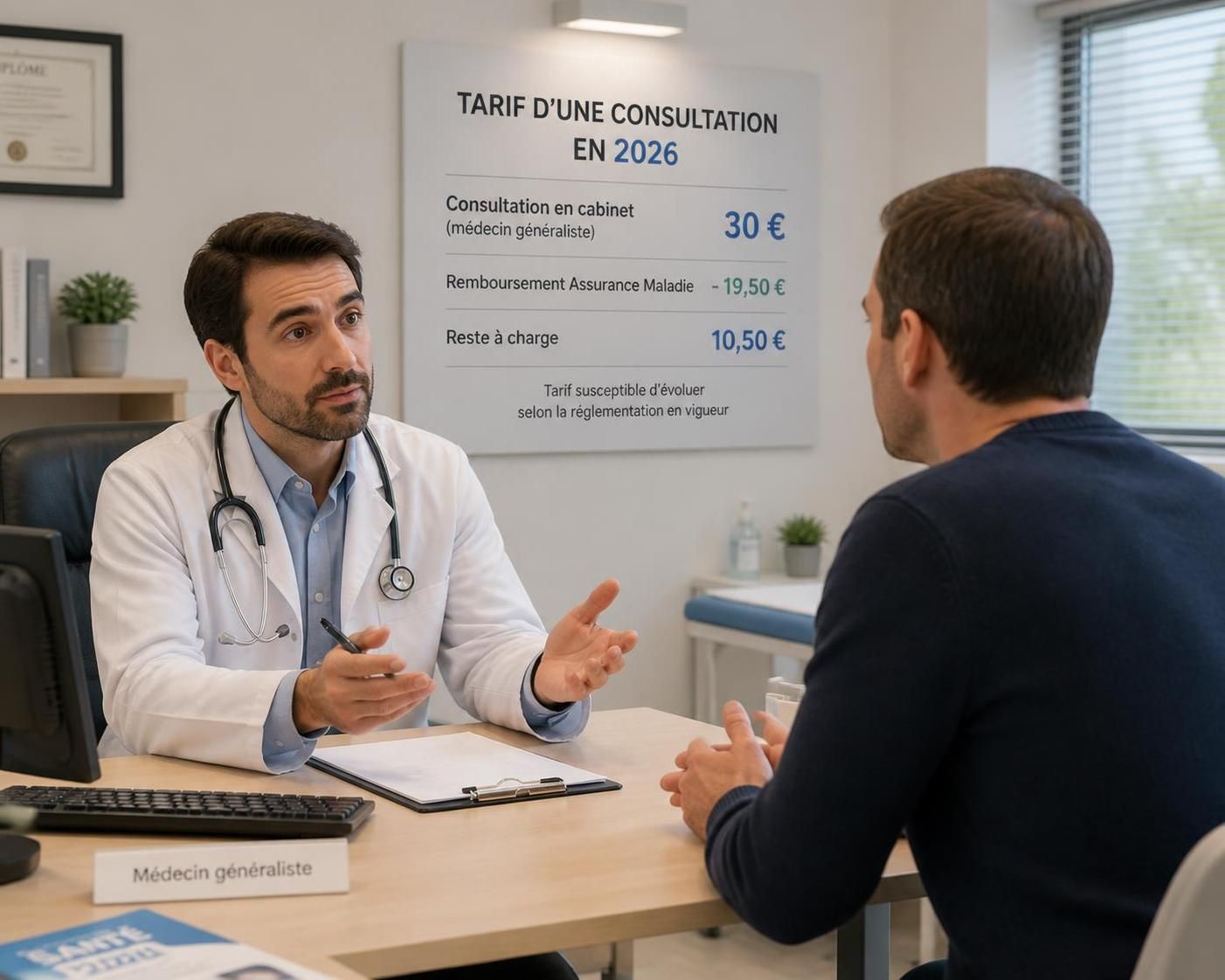 découvrez tout ce qu'il faut savoir sur le prix d'une consultation chez le médecin en 2026 : tarifs, remboursement et conseils pour bien préparer votre visite.