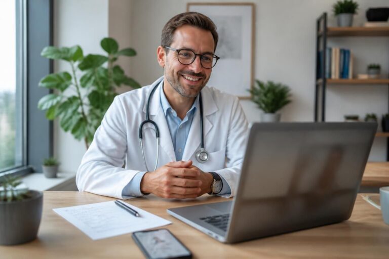 découvrez comment fonctionne la consultation avec un médecin en ligne et les avantages d'obtenir une ordonnance rapidement et en toute sécurité depuis chez vous.