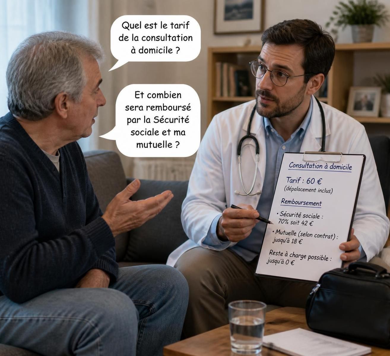 découvrez le prix moyen d'une consultation médicale à domicile en 2021 et les facteurs influençant ce tarif.