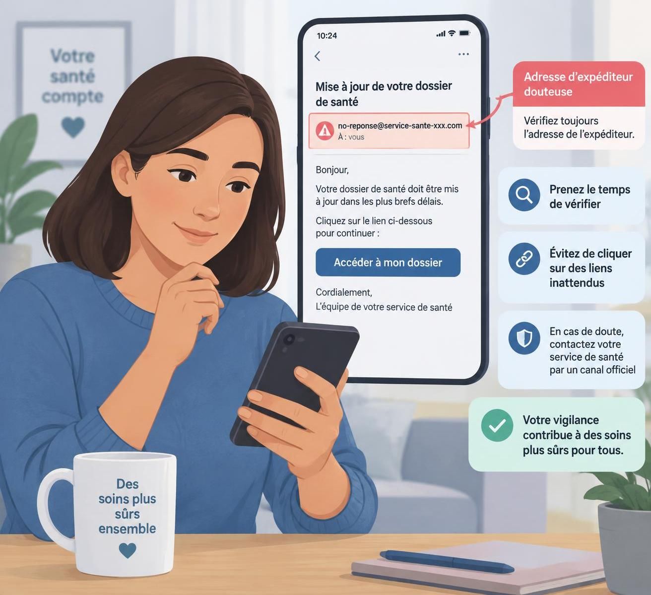 apprenez à repérer les faux messages liés à la carte vitale, éviter les arnaques et protéger vos données personnelles contre le phishing.