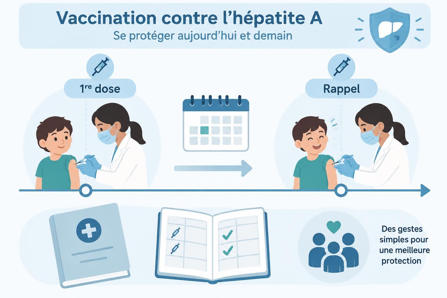 découvrez qui doit se faire vacciner contre l’hépatite a, le schéma vaccinal recommandé et l’efficacité du vaccin pour se protéger.